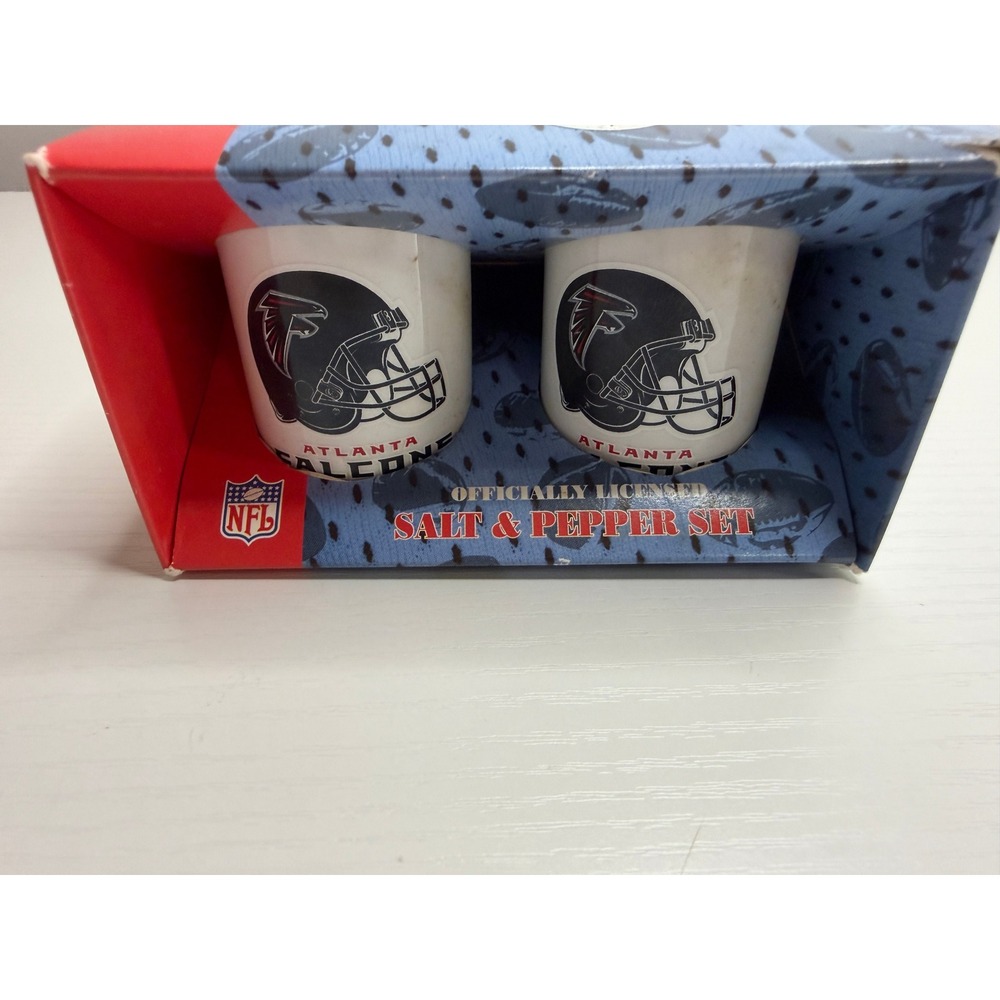 2-Pack Atlanta Falcons Ceramic Salt and Pepper Shaker Set Officially Licensed
